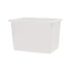 image of Winholt TUB-8L-WH White Bulk Goods Tub w/ 8 Bushel Capacity