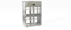 image of Delfield DSLHPT2-GH 2-Section Heated Holding Cabinet, 8 "Glass Doors", 46.5cuft, Stainless Steel