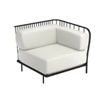 image of emuamericas E1082WC Cannolè Lounge Right Corner Module, Modular Outdoor/Indoor Seating, Steel Wire Back, e-coat Powder Coated
