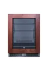 image of Summit CL24BV1PNR 24" Undercounter Beverage Center, 4.73 cu ft, Stainless Steel, Glass Door, LED