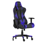 image of Flash Furniture CH-187230-1-BL-RLB-GG X20 Gaming Chair, 280 lb, LeatherSoft, High-Back, Removable Headrest & Lumbar Pillows