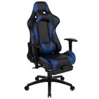image of Flash Furniture CH-187230-BL-GG X30 Gaming Chair, 280 lb, LeatherSoft, High-Back, Removable Headrest, Adjustable Arms