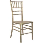 image of Flash Furniture WDCHI-G Advantage Chiavari Chair, Wood, Gold, Ladder Back, Steamer Type