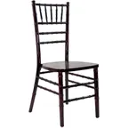 image of Flash Furniture WDCHI-M Advantage Chiavari Chair, Wood, Mahogany Finish, Ladder Back, Steamer Type
