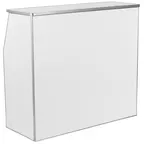 image of Flash Furniture XA-BAR-48-WH-GG Portable Bar, 47-3/4"W X 19-1/2"D X 42-3/4"H