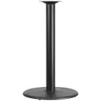 image of Flash Furniture XU-TR24-BAR-GG 24" dia. Cast Iron Table Base, Bar Height, Powder Coated Black Finish