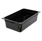 image of Carlisle 10202B03 StorPlus Food Pan 19.4‑qt 20‑3/4”x12‑3/4”x6” Black Polycarbonate Dishwasher‑Safe