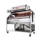 image of Grillworks GWI54 BLANCO CAP 65" Wood Fired & Charcoal Parrilla Grill w/ Blanco Oven Cap, (2) Grills