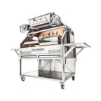 image of Grillworks INFIERNO X55 55" Wood Fired & Charcoal Parrilla Grill w/ (2) Adjustable Grills