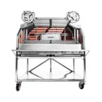 image of Grillworks INFIERNO X66 66" Wood Fired & Charcoal Parrilla Grill w/ (2) Adjustable Grills