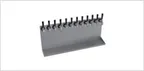 image of Krowne KWMDT-14S Wall Mounted Drip Tray, 14 Faucet Slots, 48" OA Length, Brushed Stainless, Bamboo