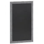image of Flash Furniture HGWA-5GD-CRE8-272315-GG Chalkboard, 24" x 36", Black Porcelain Steel, Frame, Gray