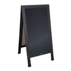 image of Flash Furniture HGWA-CB-4824-BLK-GG Magnetic Chalkboard Set, 48" x 24", A‑Frame, Wood, Black, Extras