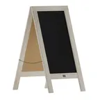 image of Flash Furniture HGWA-GDI-CRE8-654315-GG Chalkboard Sign Set, 40" x 20", Black, Pine Frame, Wthr - Set