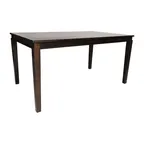 image of Flash Furniture KER-T-217-WEN-60-GG Henry Dining Table, 60" Wood, Wenge Matte, Seats 6, Bamboo, Steamer
