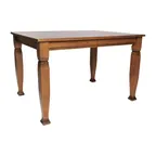 image of Flash Furniture KER-T-799-WAL-47-GG 47" Walnut Matte 4‑Seat Dining Table, Wood Heavy‑Duty Bamboo Steamer