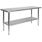 image of Flash Furniture NH-WT-2460-GG Prep & Work Table, 60"W X 24"D X 36"H
