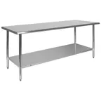 image of Flash Furniture NH-WT-3072-GG Prep & Work Table, 72"W X 30"D X 36"H