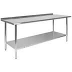 image of Flash Furniture NH-WT-3072BSP-GG Prep & Work Table, 72"W X 30"D X 36"H