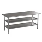 image of Flash Furniture NH-WT-GU-3072-GG Stainless Steel Top 63" - 72" Work Table
