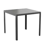 image of Flash Furniture SB-A268T-BK-GG Outdoor Table, 31.5" W x 31.5" D x 28.75" H, Black Frame, Resin Top, 200 lbs