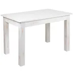 image of Flash Furniture XA-F-46X30-WH-GG - Dining Table, 46" W x 30" D x 29.5" H, Pine Bamboo Legs, White, Seats 4