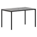 image of Flash Furniture XU-DG-UH3048-GY-GG Patio Table, 30" H x 48" W x 30" D, 300 lbs, Teak Top, Steel Frame