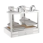 image of Mibrasa GMB 130 50" Countertop Charcoal Parrilla Grill w/ (2) Adjustable Grills