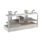 image of Mibrasa GMB 200 FIRE 82" Countertop Charcoal Parrilla Grill w/ (2) Adjustable Grills, Fire Basket