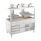 image of Mibrasa GMBMC160 64" Charcoal Parrilla Grill w/ (2) Adjustable Grills and Complete Stand Base