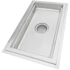 image of IMC Teddy FT-1248 Ft Floor Trough, 48"W X 12"D, 4" Deep Receptacle