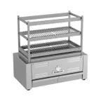 image of Mibrasa RM 80 31" Countertop Robatayaki Charcoal Grill w/ 3 Fixed Tiers
