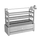image of Mibrasa RM SE 115 52" Countertop Robatayaki Charcoal Grill w/ 3 Adjustable Tiers and Elevating System
