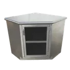 image of IMC Teddy BC-CHG Corner Cabinet, Glass Door, (1) Adjustable Shelf, Fully Welded