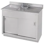 image of IMC Teddy BCS-3060 Base Cabinet, 30"D X 60"W X 36"H, 16/304 Stainless Steel