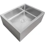 image of IMC Teddy FS Mop Sink, Standard, 24"W X 18"D X 7" Deep Bowl, 4" Od Drain