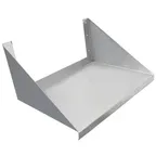 image of IMC Teddy MVS-1824 Wall‑Mounted Microwave Shelf, 18" D x 24" W, 16‑Gauge Stainless Steel, Includes Brackets