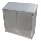 image of IMC Teddy OC-2412HS 24 Inch Wall Mounted Stainless Steel Cabinet, 12D x 24W x 36H, Hinged Door, Adjustable Shelves, Stainless Steel