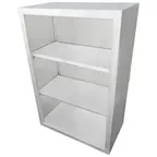 image of IMC Teddy OC-6012 60" Open Front Stainless Steel Wall Mount Cabinet, 12"D x 60"W x 36"H, 18/304 Stainless Steel