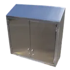 image of IMC Teddy OC-7212HS 72" Wall Mounted Stainless Steel Cabinet, 12"D x 72"W x 36"H, 18/304 Stainless Steel, Hinged Doors