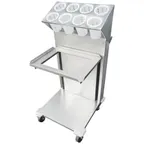 image of IMC Teddy TRDC-1418-2 Tray Dispenser w/ (8) Polypropylene Silverware Holders