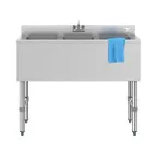 image of Koolmore SBR3B38-320 38" Underbar Sink Units, 3 Compartment without Drainboard