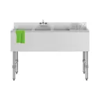 image of Koolmore SBR3B48-R-320 48" Underbar Sink Units, 3 Compartment with Right Drainboard