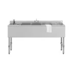 image of Koolmore SBR3B60-LR-320 60" Underbar Sink Units, Compartment with 2 Drainboards