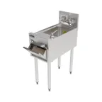 image of Perlick TSF12HS-STK 12" Underbar Hand Sink Unit w/Soap, Towel Dispenser & 3 Splashes - Quick Ship