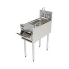 image of Perlick TSF12HS 12" Underbar Hand Sink Unit with Soap, Towel Dispenser & Hinged Door