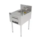 image of Perlick TSF18HS 18" Underbar Hand Sink Unit with Soap, Towel Dispenser & Hinged Door