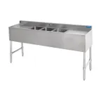 image of Sapphire Manufacturing SMBS-3D Underbar Sink Units, 3 Compartment with 2 Drainboards