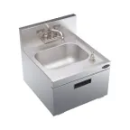 image of Krowne KR19-18WST 18" Wall Mounted Underbar Hand Sink Unit with Soap & Towel Dispenser