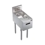 image of Krowne KR24-12ST 12" Free Standing Underbar Hand Sink Unit with Soap & Towel Dispenser